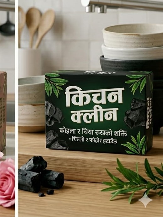 Kitchen Kleen Premium Boxed Soap - Charcoal & Tea Tree