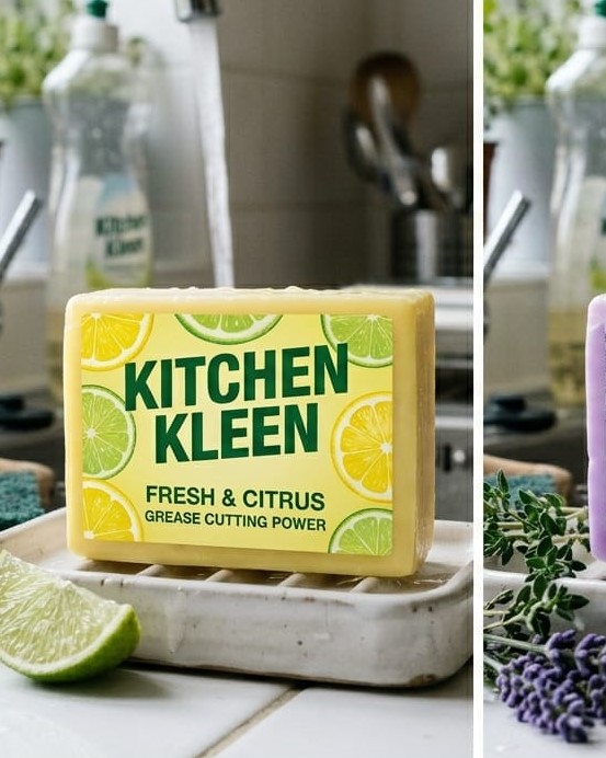 KITCHEN KLEEN Solid Soap - Fresh & Citrus