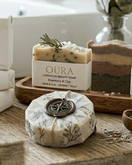 OURA Luminous Beauty Soap - Rosemary & Clay