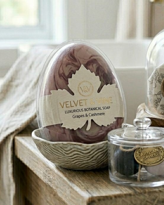 Velvet & Wine Luxurious Botanical Soap - Grapes & Cashmere